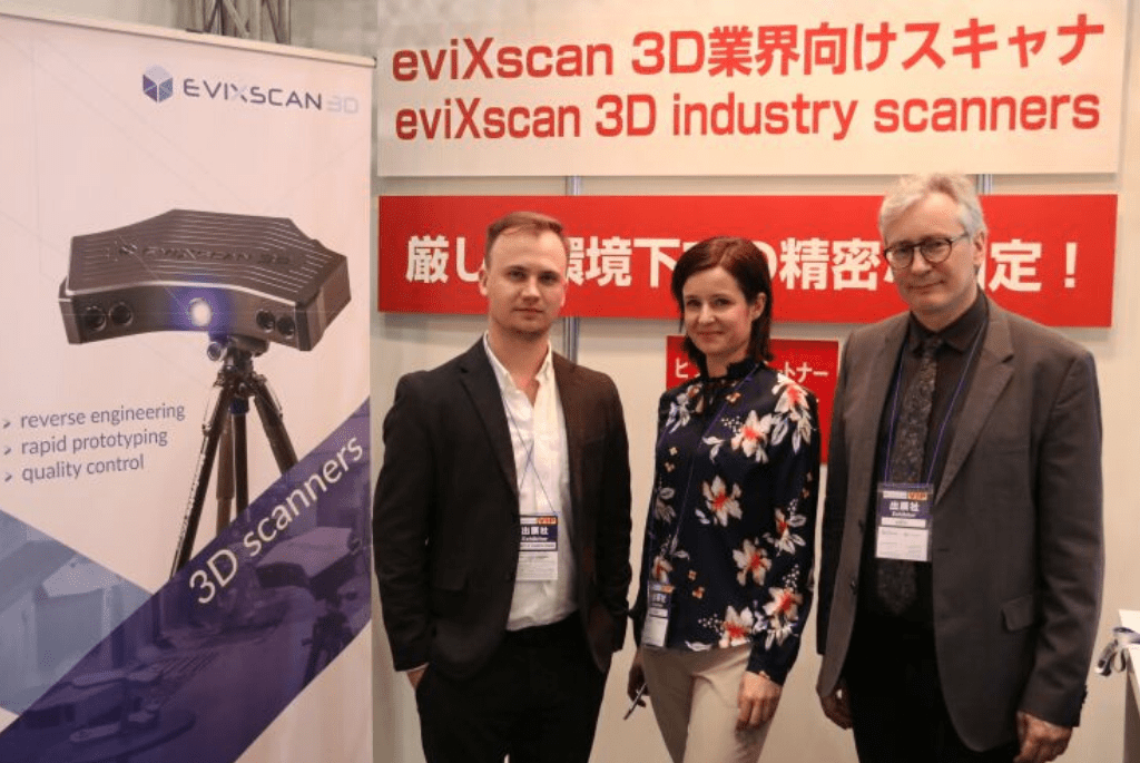 Skanery 3D eviXscan 3D na 3D & Virtual Reality Expo w Japonii